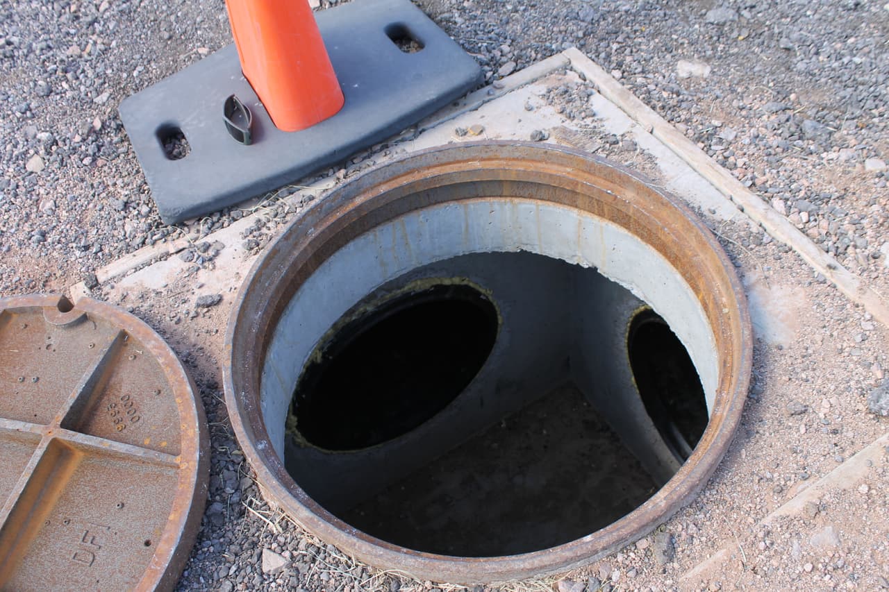 Uno de los ductos del campo de entrenamiento de túneles.