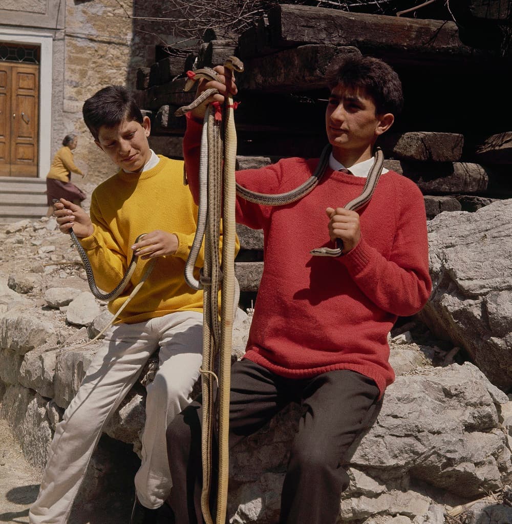 La procesión es un rito antiquísimo, como muestra esta imagen de 1964. Sin embargo, tuvo que ser cancelada en el 2009.