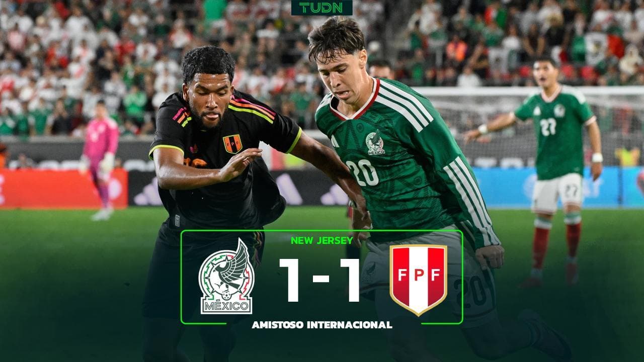 Resumen: México vs Perú, jugadas, goles y resultado del partido amistoso