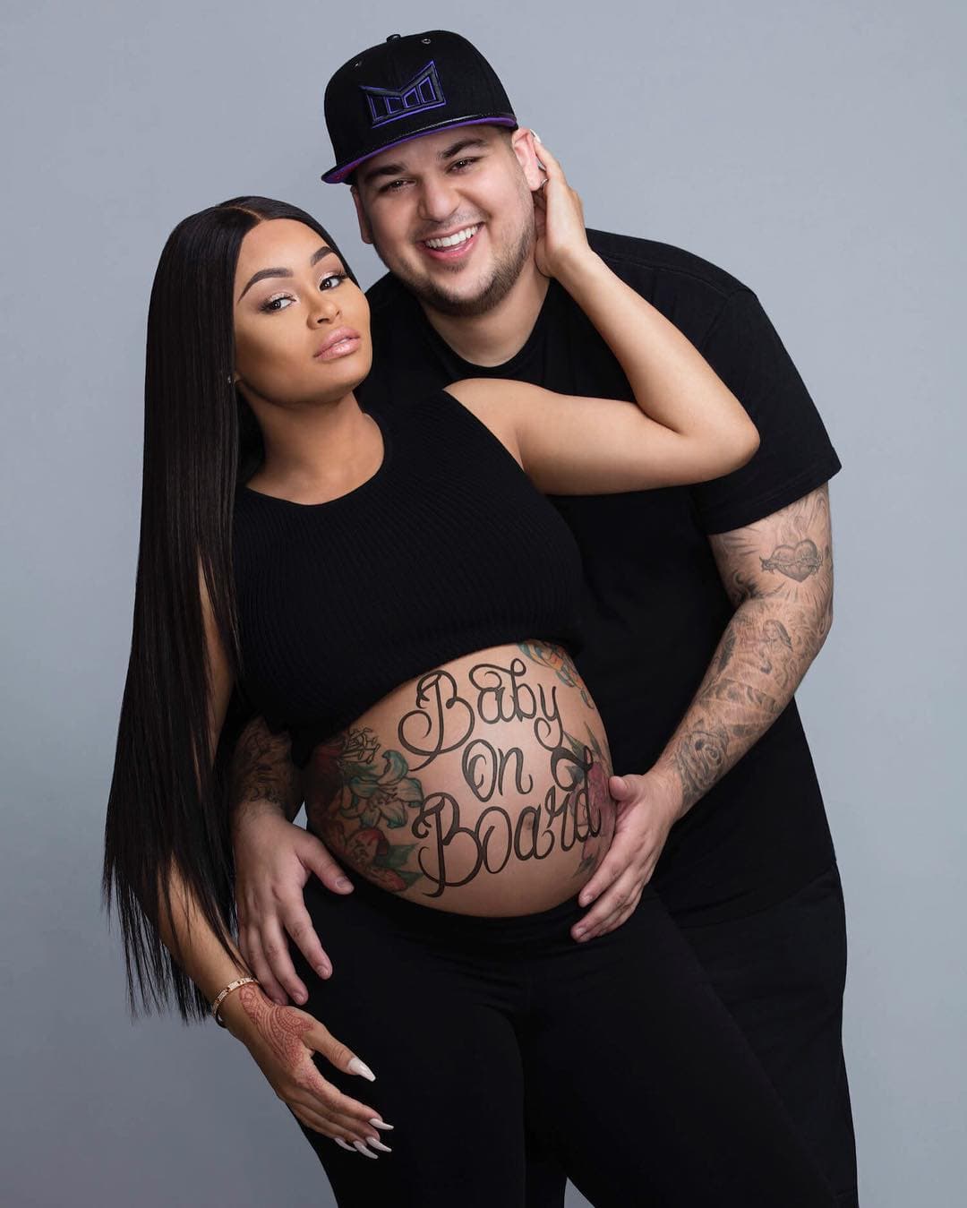 Rob Kardashian y Blac Chyna están esperando una niña