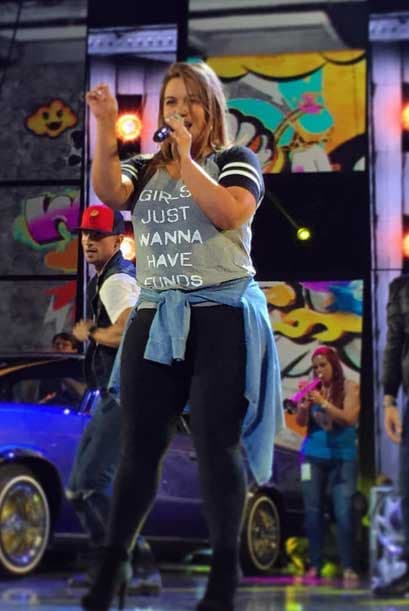 La cantante ensayó muy duro, pues quiere que sus fans queden maravillados con su presentación.