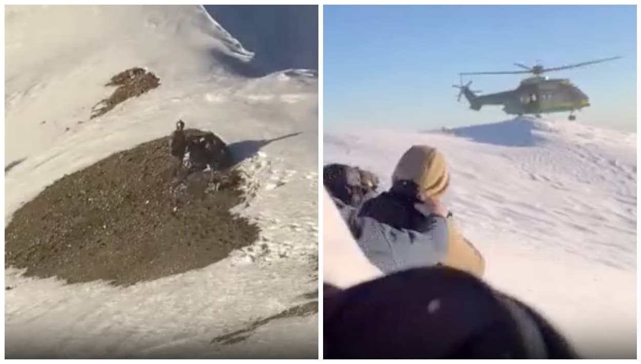 10 rescates en tres días en Mount Baldy: vientos y bajas temperaturas atentan contra senderistas