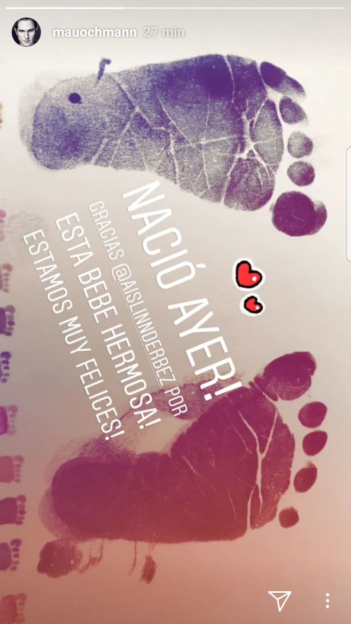 Aunque el matrimonio no dio más detalles del nacimiento, ambos se mostraron emocionados en sus redes sociales.