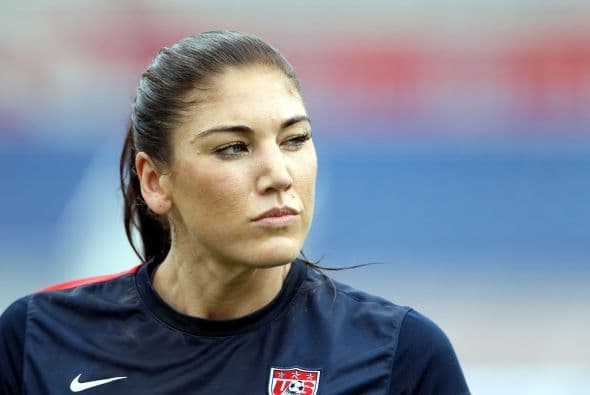 La portera de Estados Unidos, Hope Solo, también sufrió de este robo masivo de imágenes.