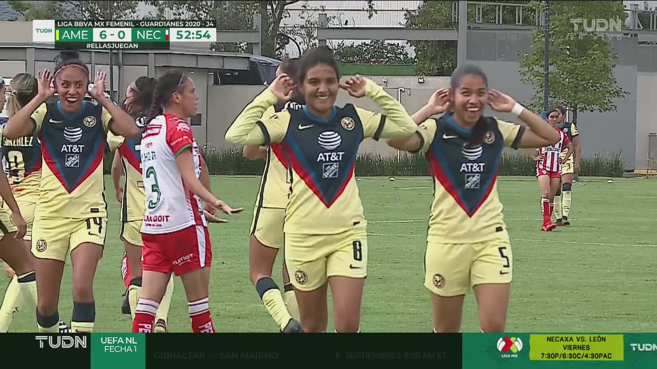 ¡Despierten al Necaxa! Betzy Cuevas suma triplete marcando el el sexto gol con algo de suerte
