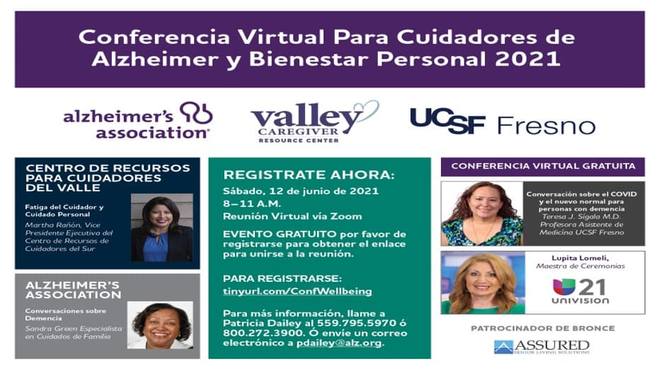 La Conferencia Virtual para Cuidadores de Alzheimer y Bienestar Personal