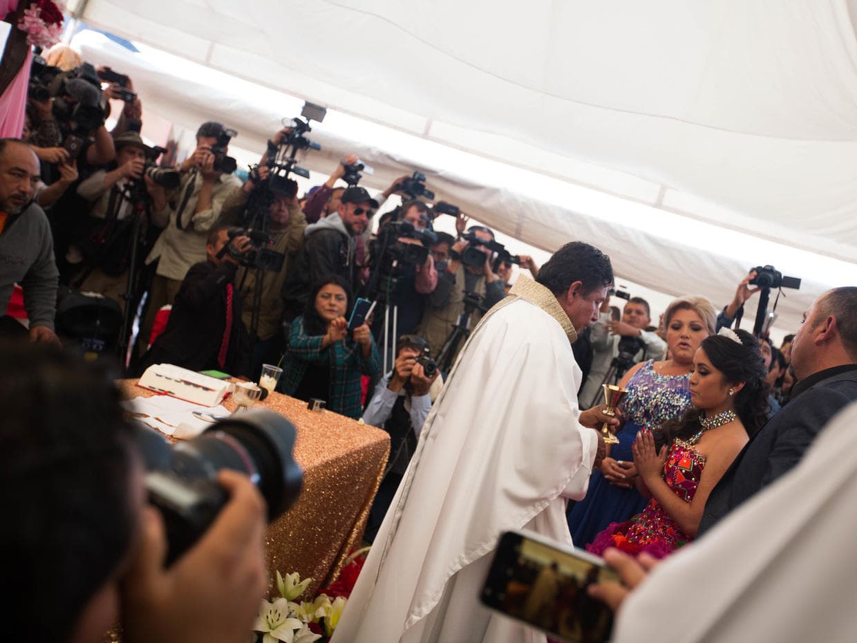 Guests complained that the media presence ruined the party