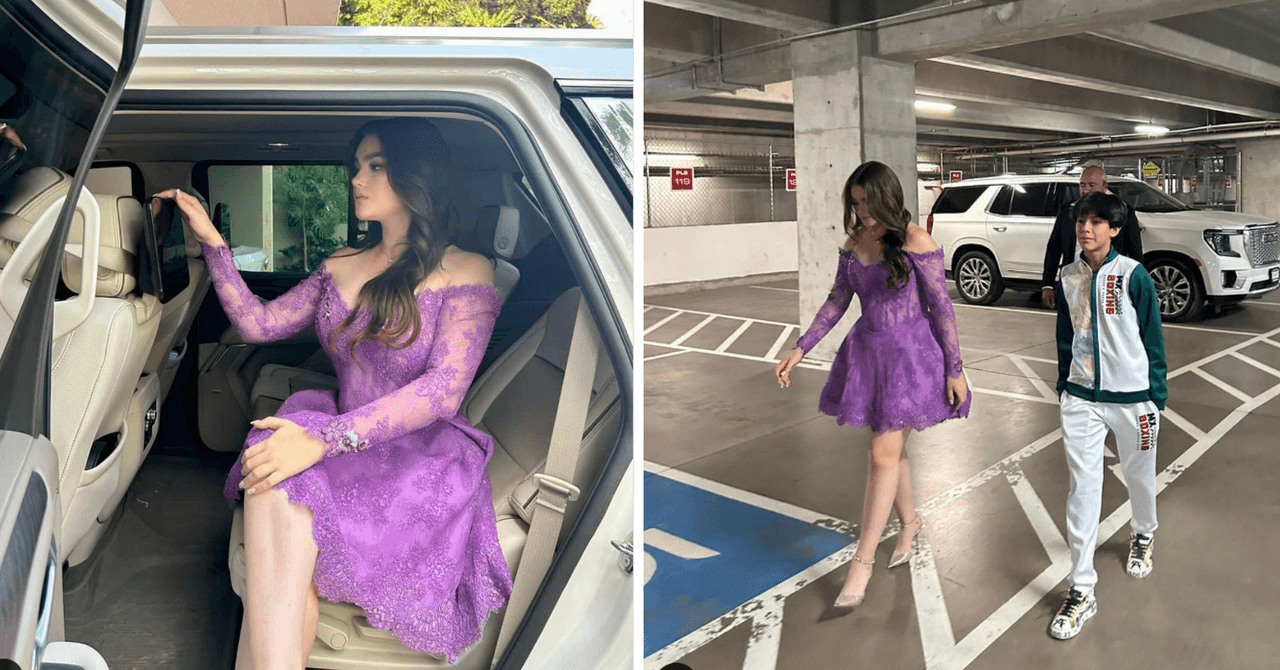 El look de Emily Álvarez en la pelea de Saúl 'Canelo' Álvarez contra John Ryder