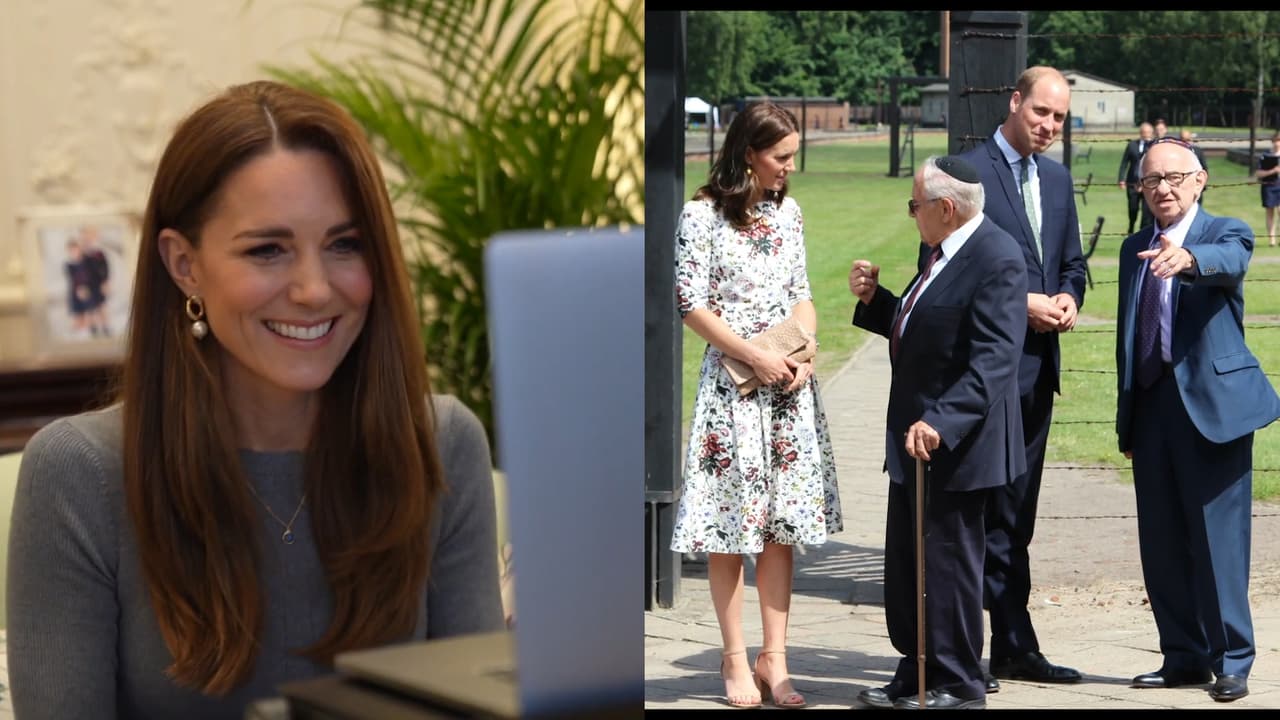 Kate Middleton muere de risa con el 'piropo' de un sobreviviente del holocausto nazi