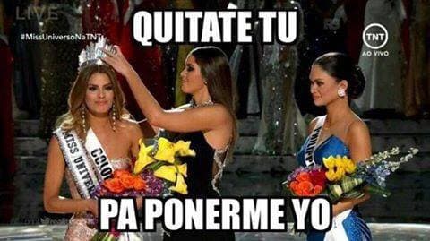 Los memes de la polémica coronación de Miss Universo 2015.