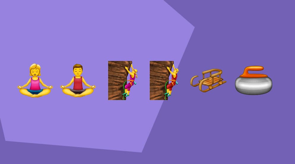 ¿Qué tal un emoji para quienes practican escalada deportiva?