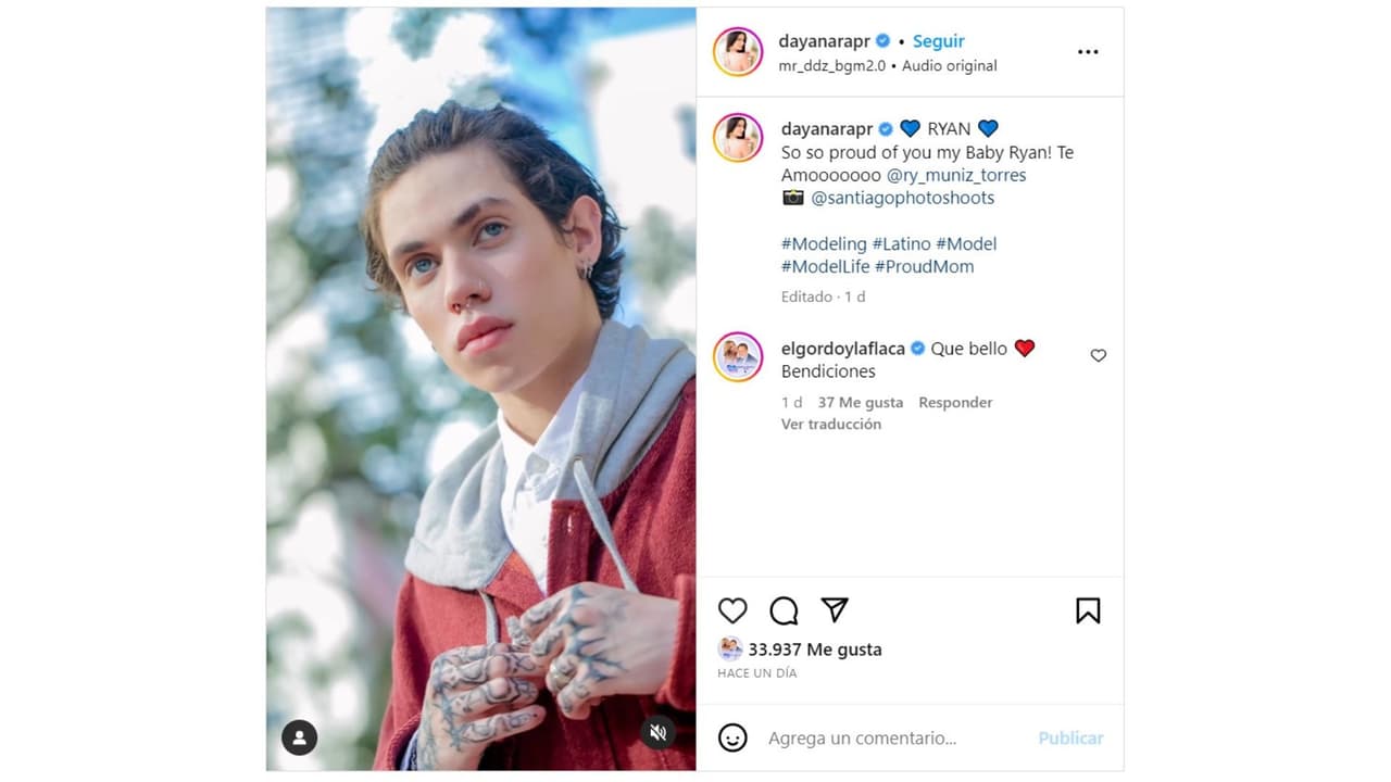 Dayanara Torres publicó este mensaje en su cuenta de Instagram para felicitar a su hijo Ryan.