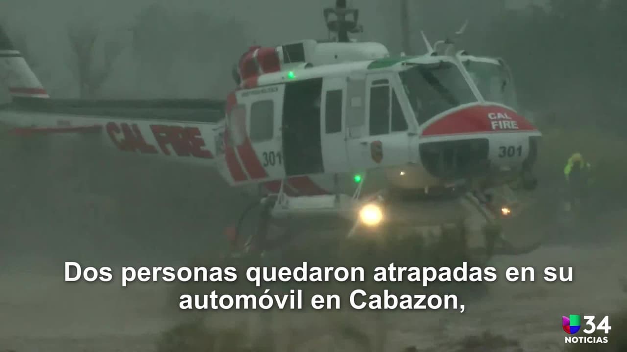 Dramáticos rescates, inundaciones, deslaves y órdenes de evacuación tras la tormenta que azotó el sur de California