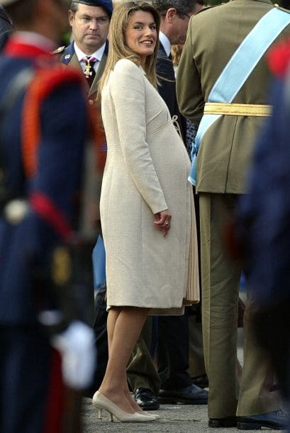 Así lucía Letizia durante su feliz espera.