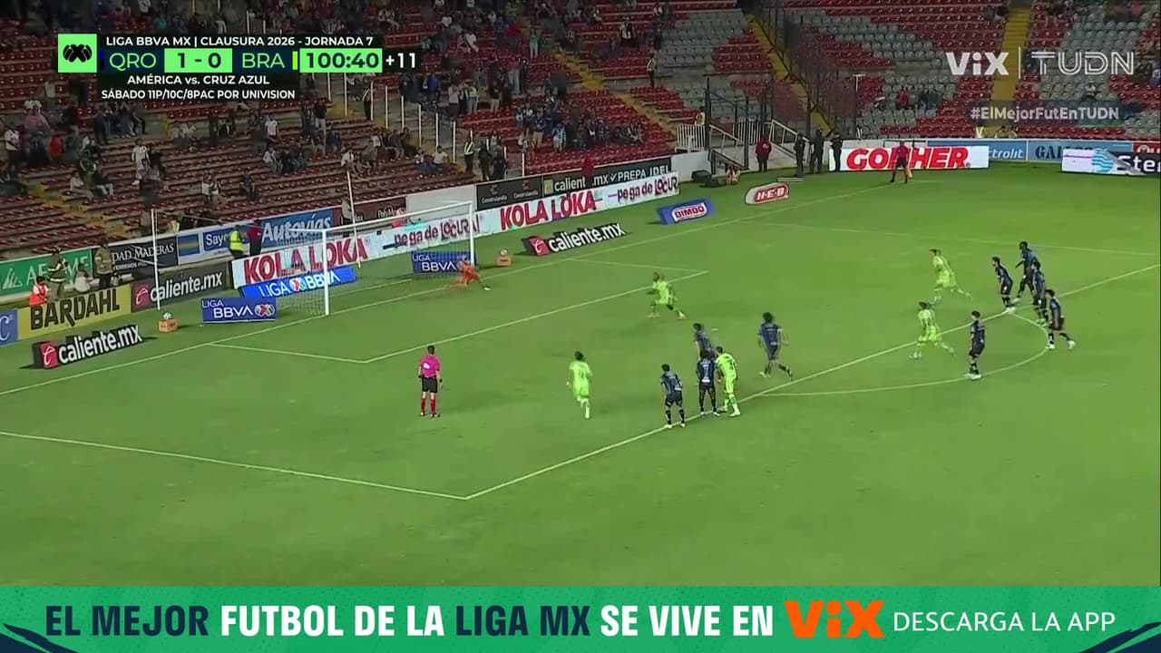 ¡Bravos empata al minuto 100 por la vía penal, Estupiñan anota!