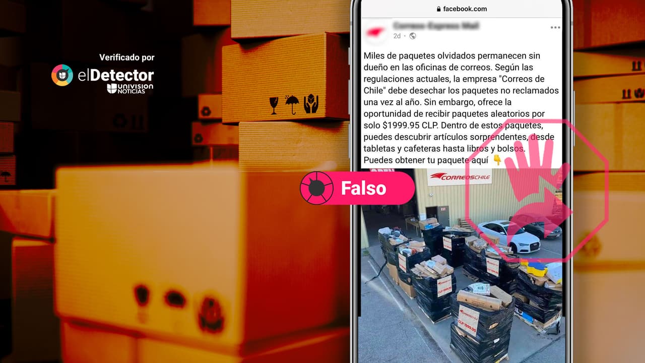 Correos Chile no oferta paquetes de artículos olvidados: esa publicación es falsa