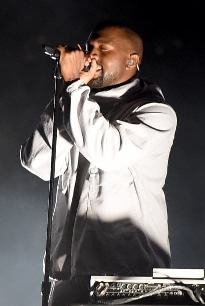 Kanye West fue otra de las estrellas más esperadas de la noche.