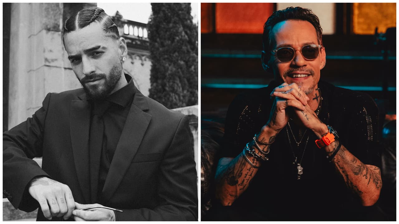 Maluma y Marc Anthony.