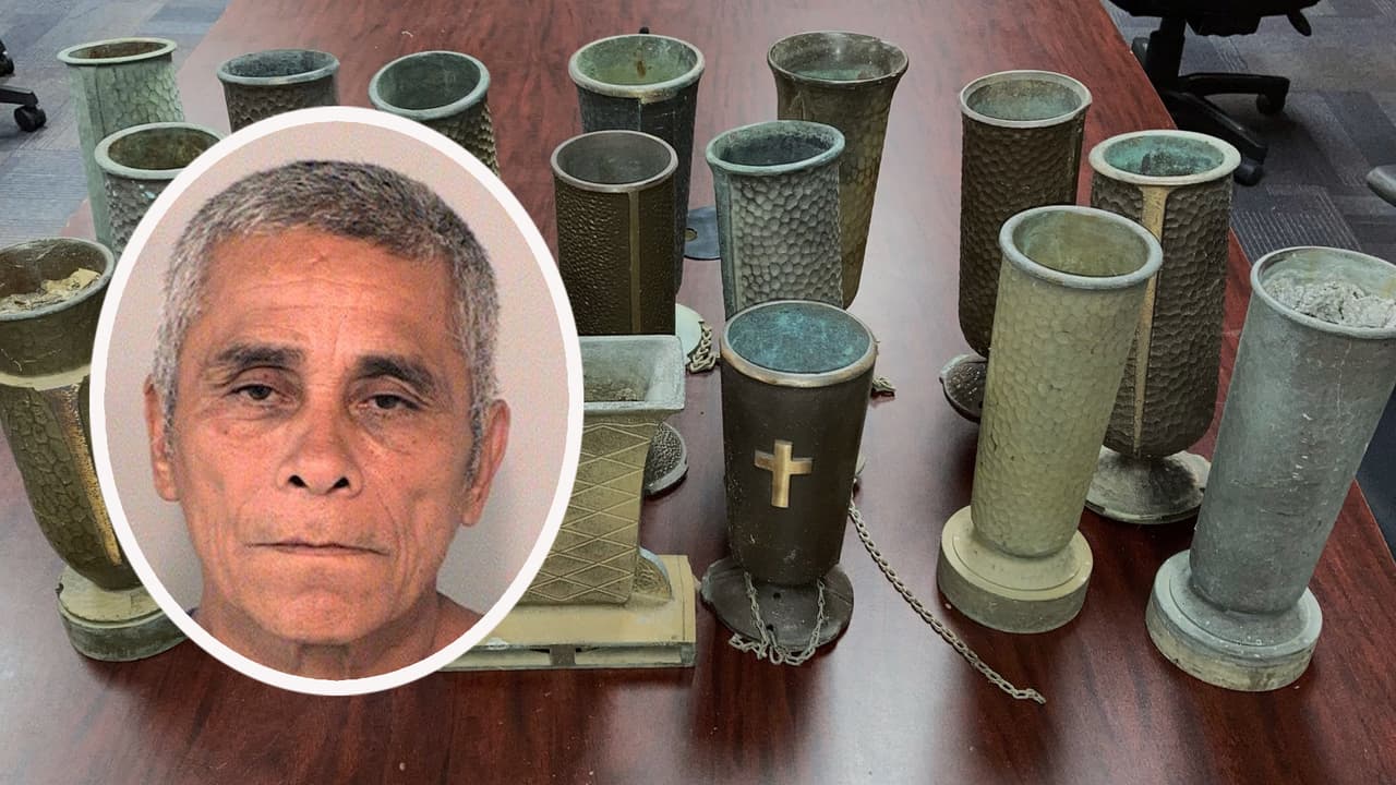 “Arrancaba los jarrones de bronce de las tumbas”: Arrestan a sospechoso de robo en un panteón de Houston 