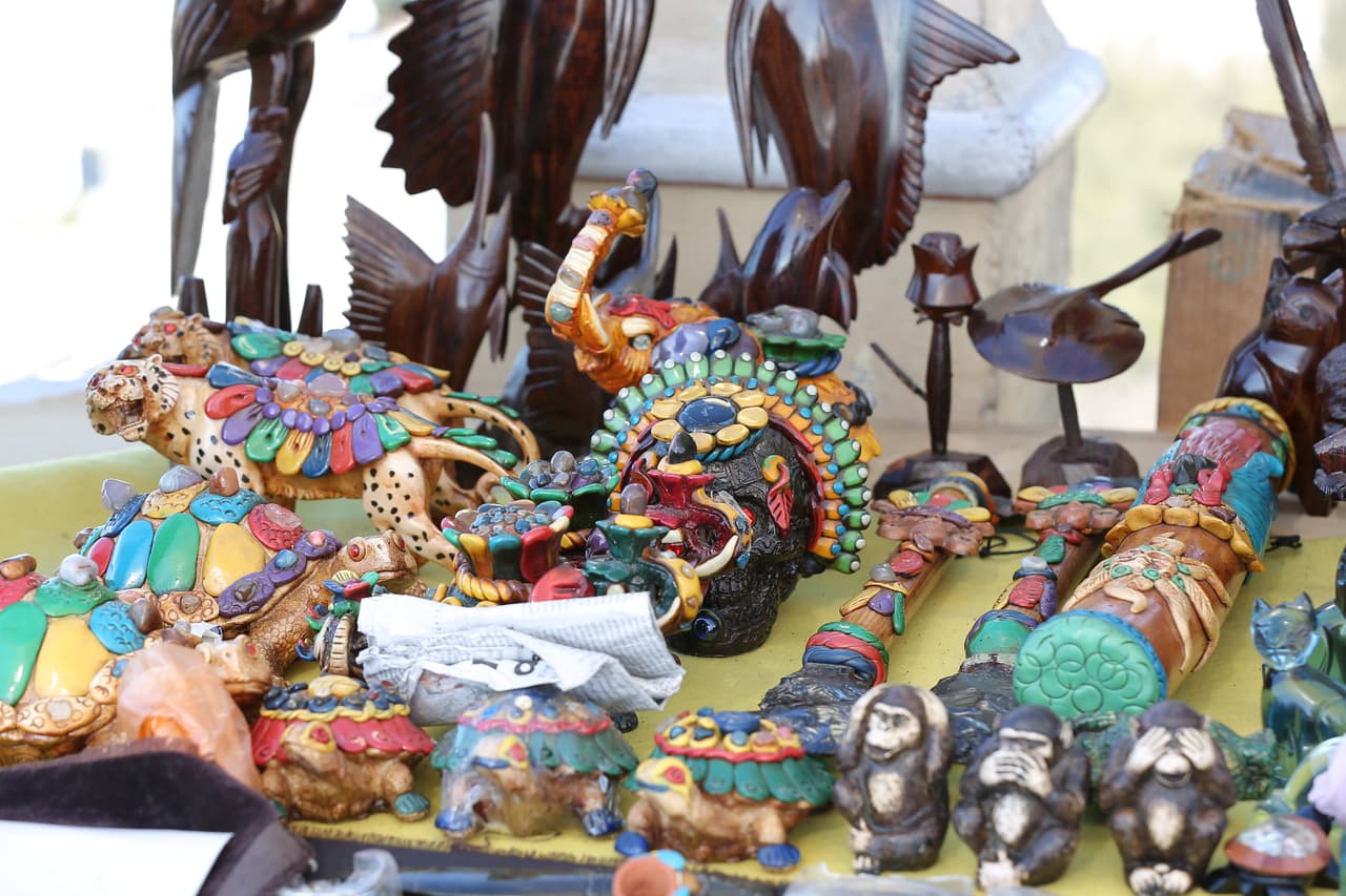 El colorido de las artesanías es característico de Mazatlán, así como de otras regiones de México.