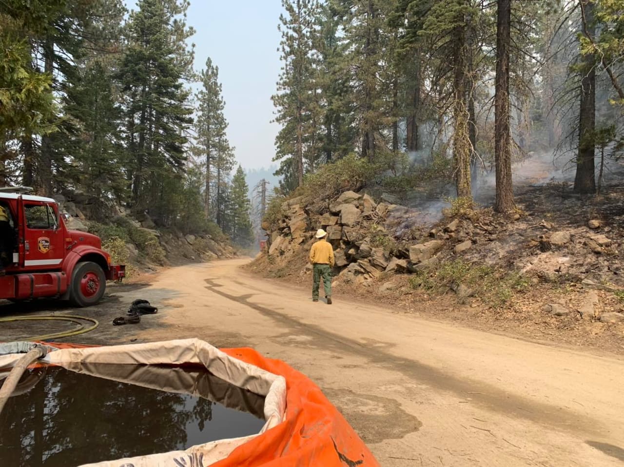 El incendio Creek ha quemado
<b> 278 mil acres y su contención progresa lentamente a un 27% en el control del siniestro.</b>