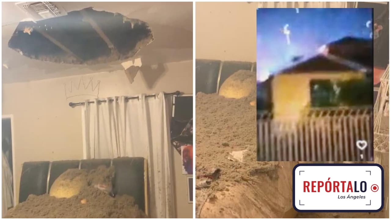 "Si mi hija hubiera estado, la mata": hispana muestra la destrucción en su casa debido a la quema de un cohete ilegal la noche del 4 de Julio