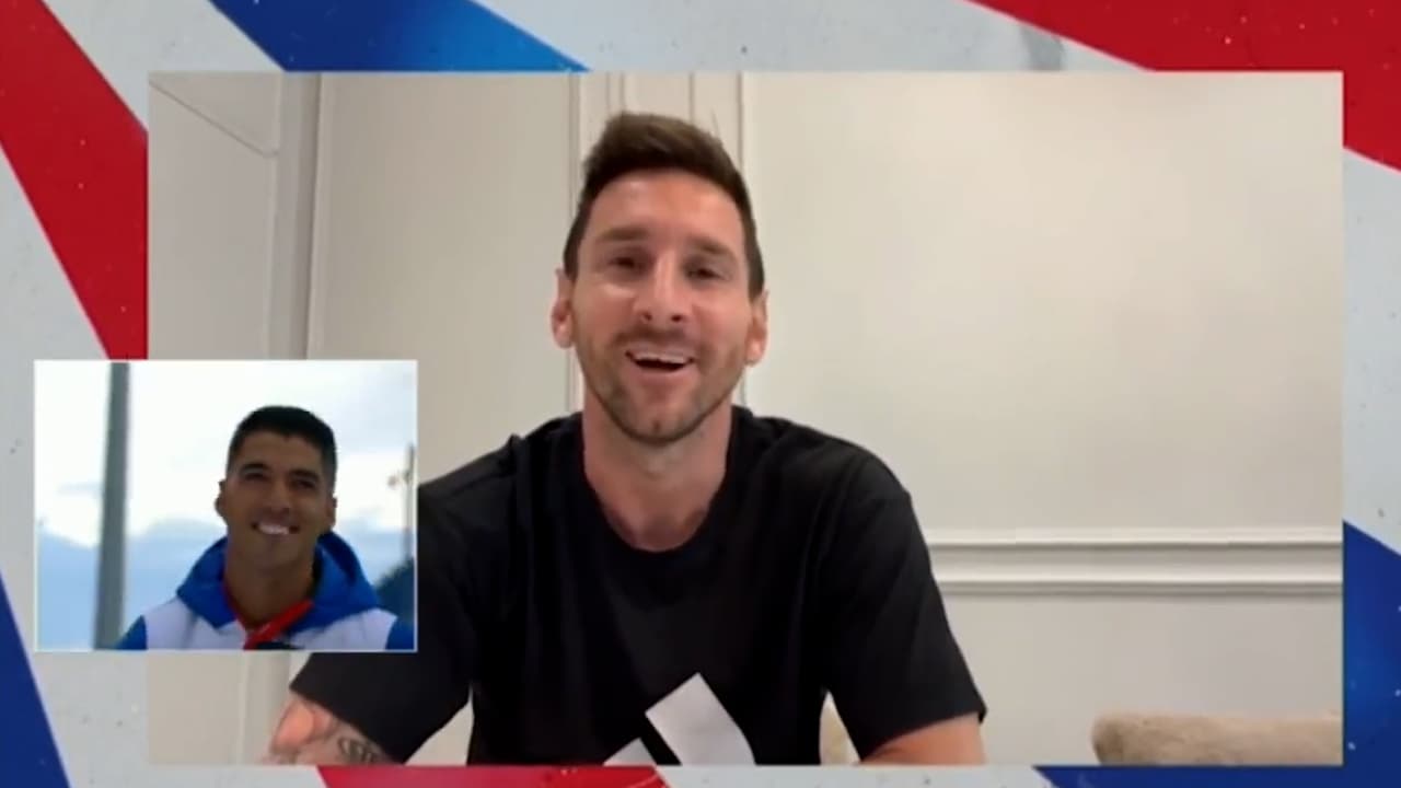 ¡Sorpresa! Messi aparece en presentación de Luis Suárez con Nacional
