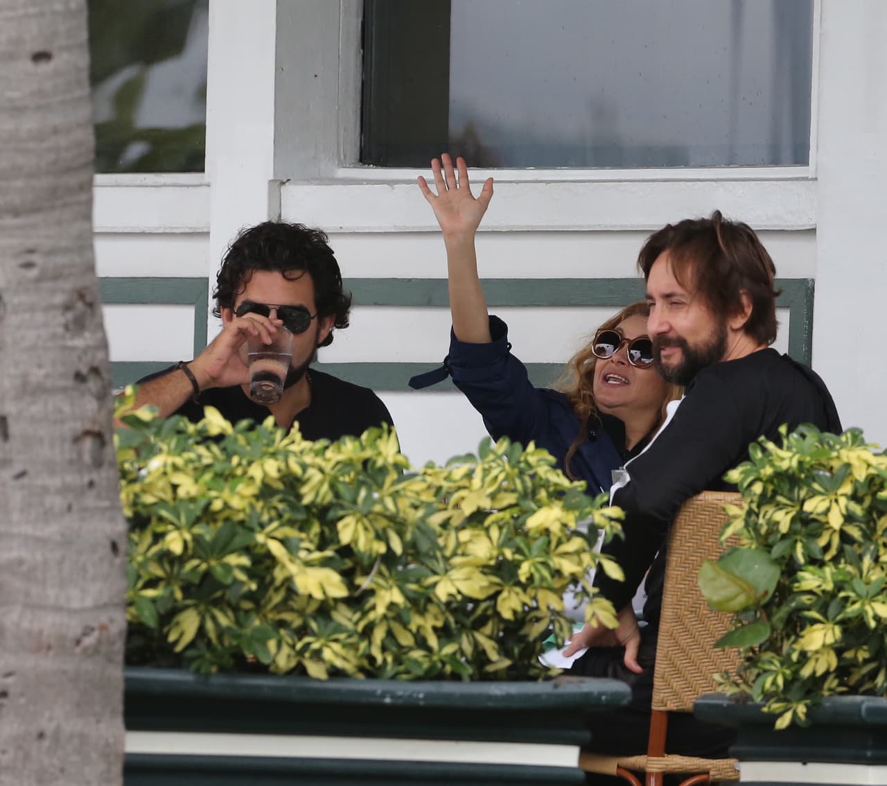 La cantante también estaba de muy buen humor.