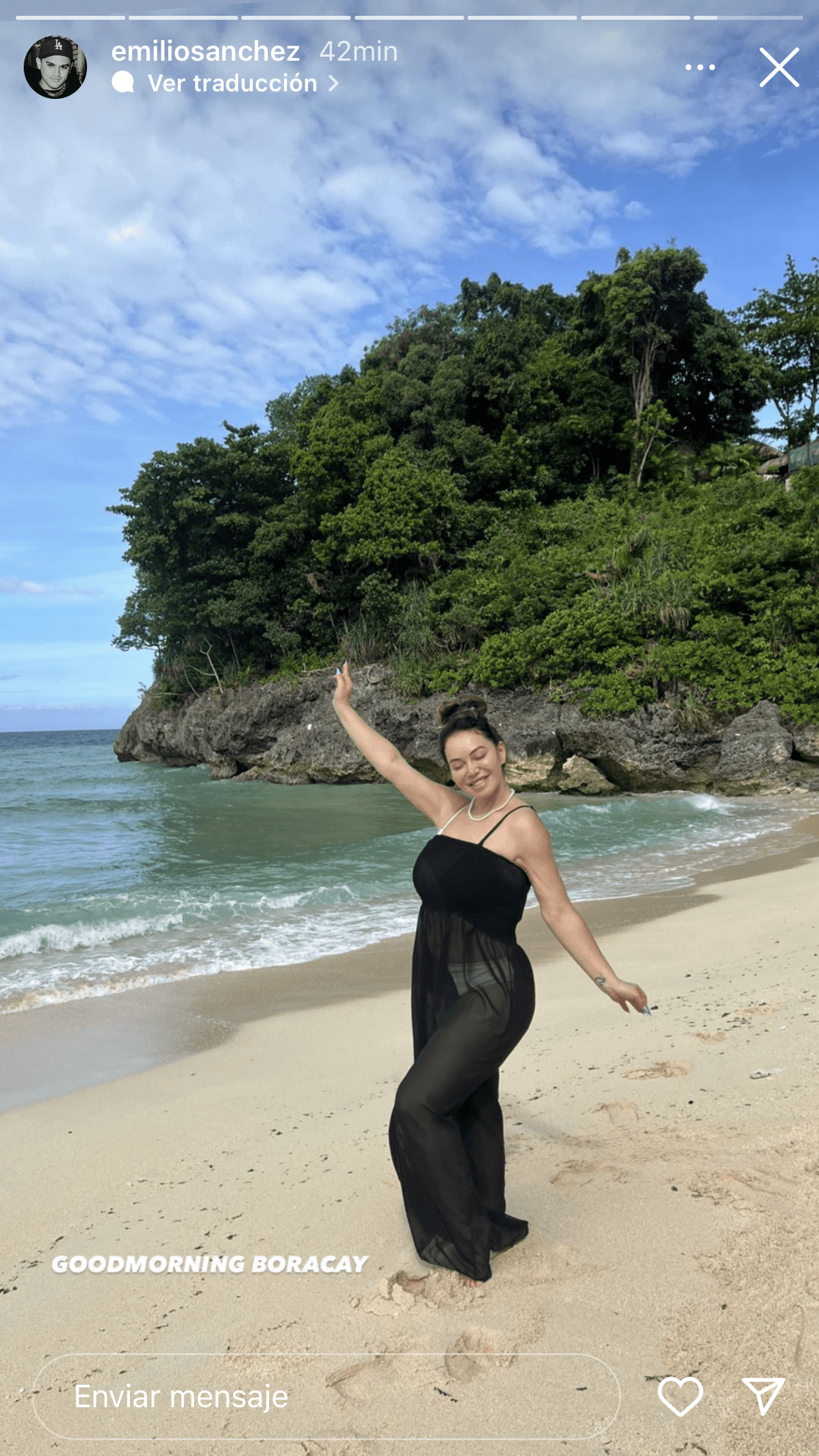 También ha dejado patente de lo bien que le está pasando junto a Chiquis. 
<br>