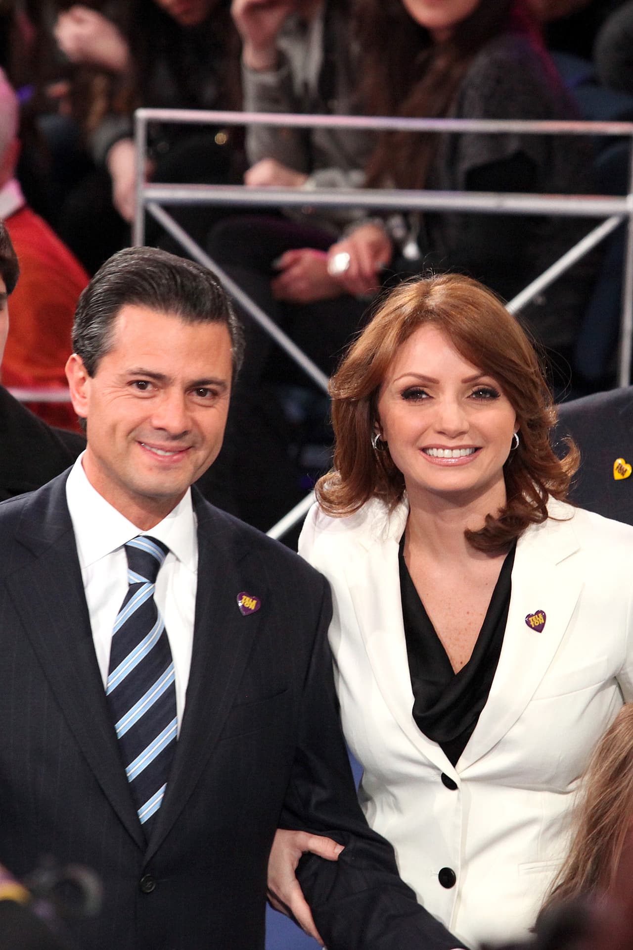 Angélica Rivera se casó con el presidente mexicano Enrique Peña Nieto.