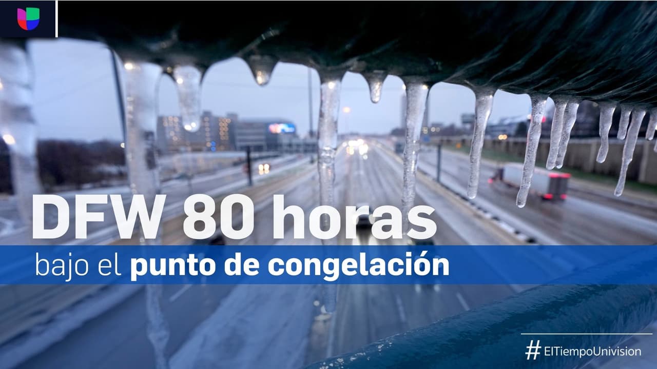 Esto pasará en las 80 horas que el norte de Texas estará bajo el punto de congelación
