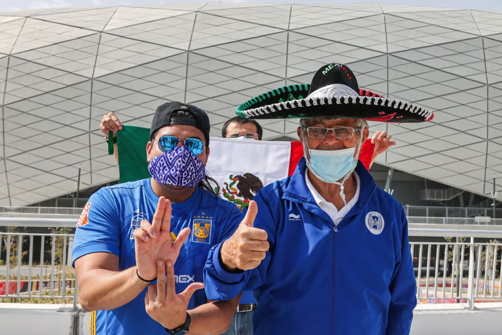Los aficionados llegaron al Education City Stadium para alentar a los Tigres de la UANL, el flamante representante de la Concacaf.