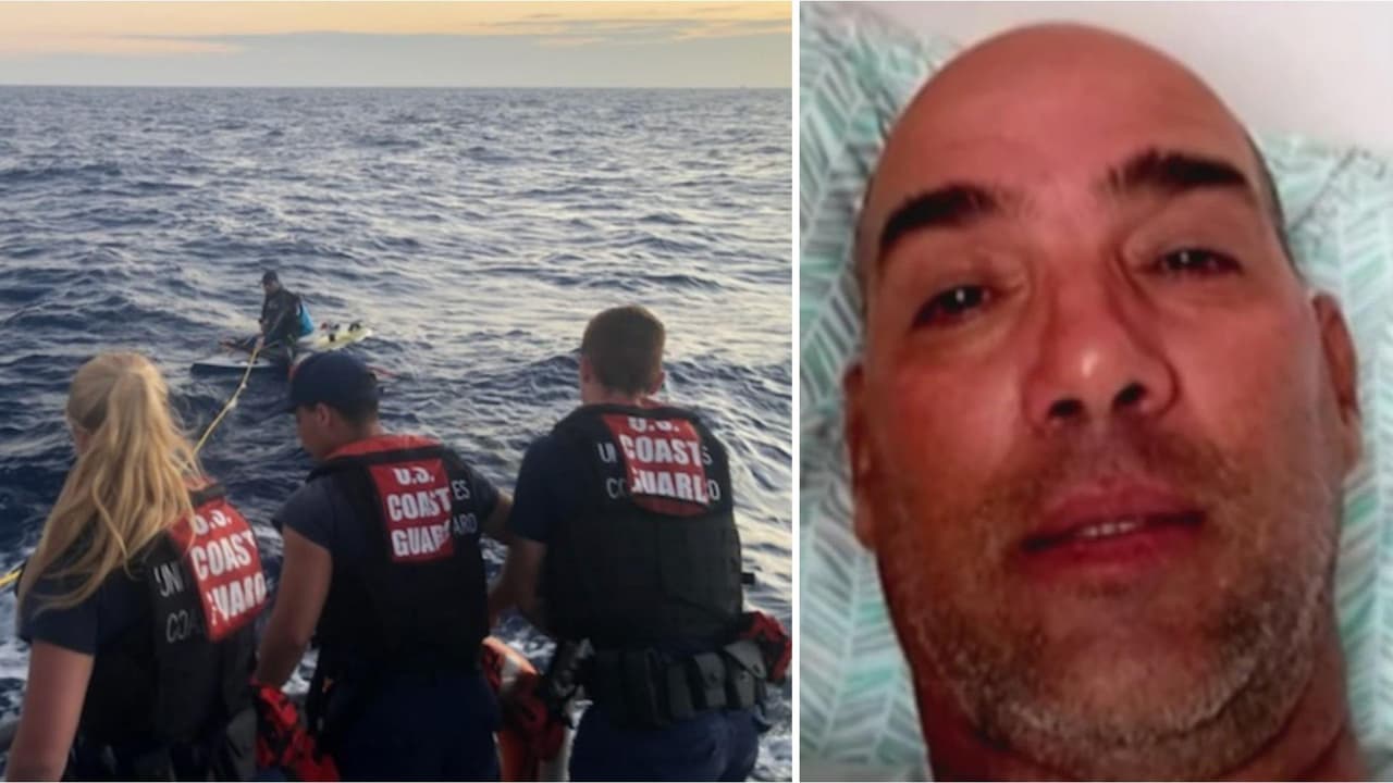 “El mar estaba muy desorganizado. Una cosa es el oleaje, pero una ola de cuatro metros por este lado, otra de dos metros de frente, tú dices, ¿cómo gestiono esto? En dos ocasiones el oleaje me sacó de la tabla”, comentó Elián sobre su difícil travesía.
<br>