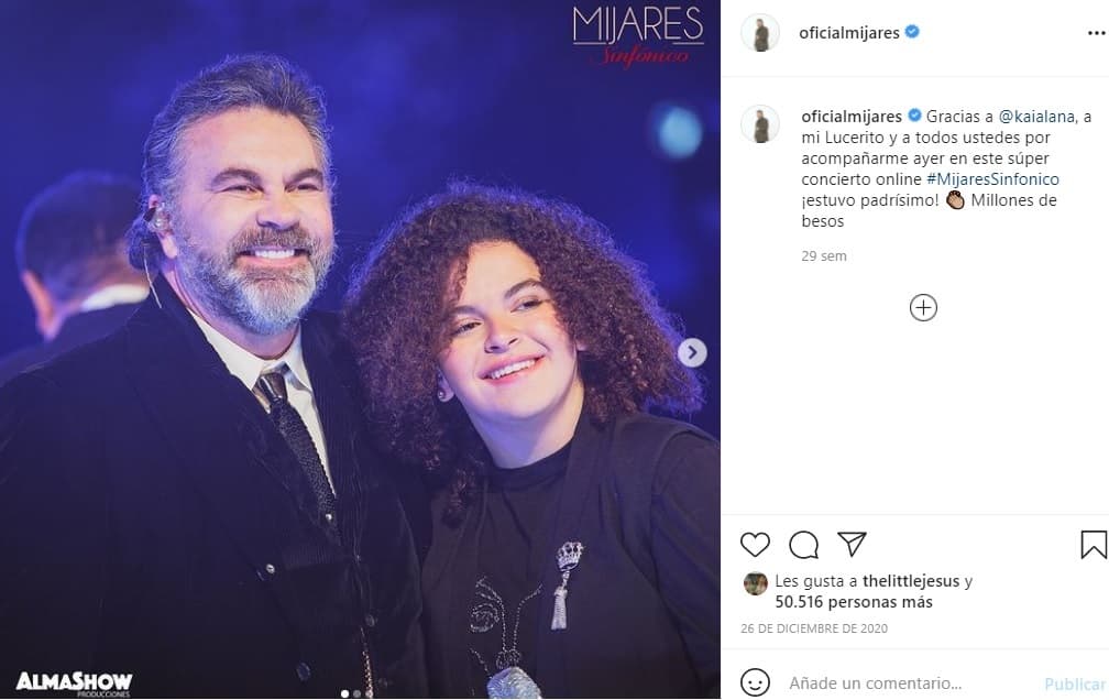 Tanto Manuel Mijares como la también actriz han contado que su hija ama la música y el canto, aunque hasta el momento no está decidido si llevará la misma carrera que ellos.