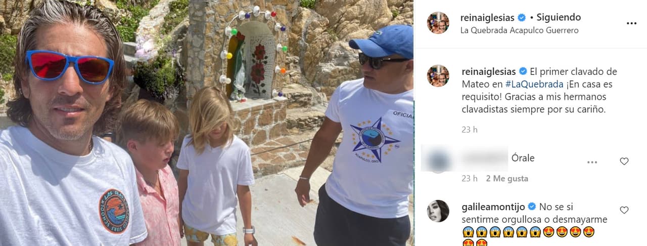 "El
<b><a href="https://www.instagram.com/p/CTaJYrhrRLB/" target="_blank">primer clavado de Mateo en La Quebrada</a></b> ¡En casa es requisito! Gracias a mis hermanos clavadistas siempre por su cariño", escribió el padre del hijo de Galilea Montijo.
<br>