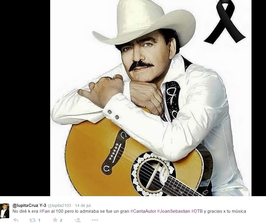 Joan Sebastian se convirtió en un ejemplo a seguir para muchos, pues nunca dejó de luchar.