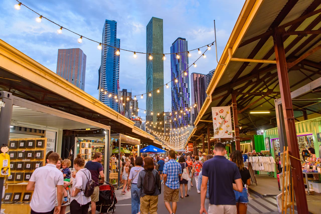 Winter Night Market en Melbourne, Australia