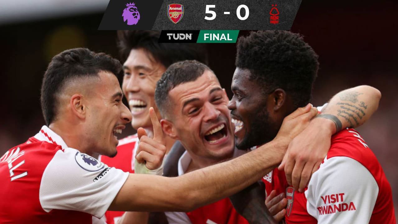 Arsenal retoma la cima de la Premier League tras golear al Nottingham
