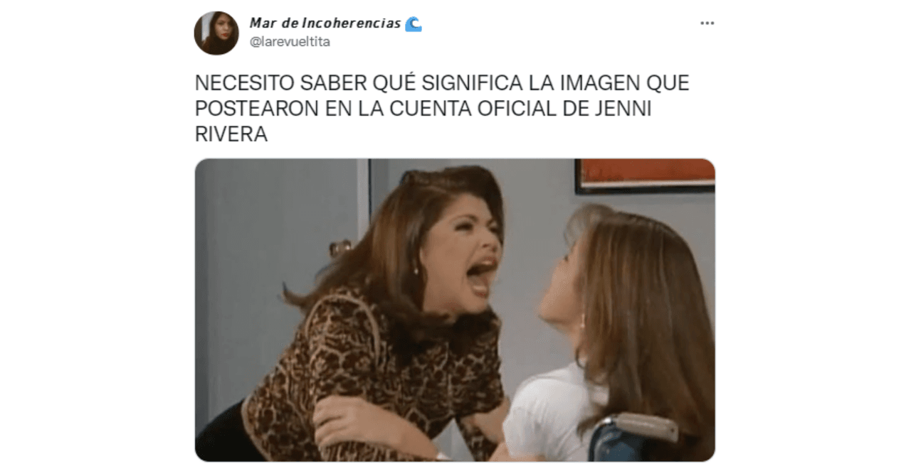 Memes sobre el posible regreso de Jenni Rivera en el 2022.