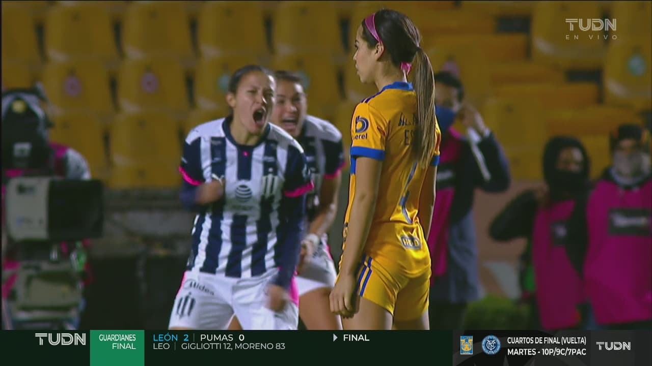 ¡Annia Mejía le da el gol del empate a Rayadas y tienen vida!