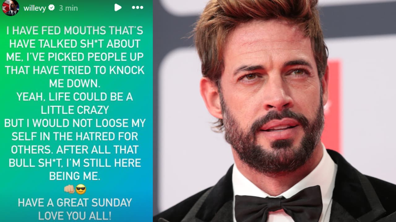 Este es el polémico mensaje que William Levy publicó contra quienes hablan mal de él.