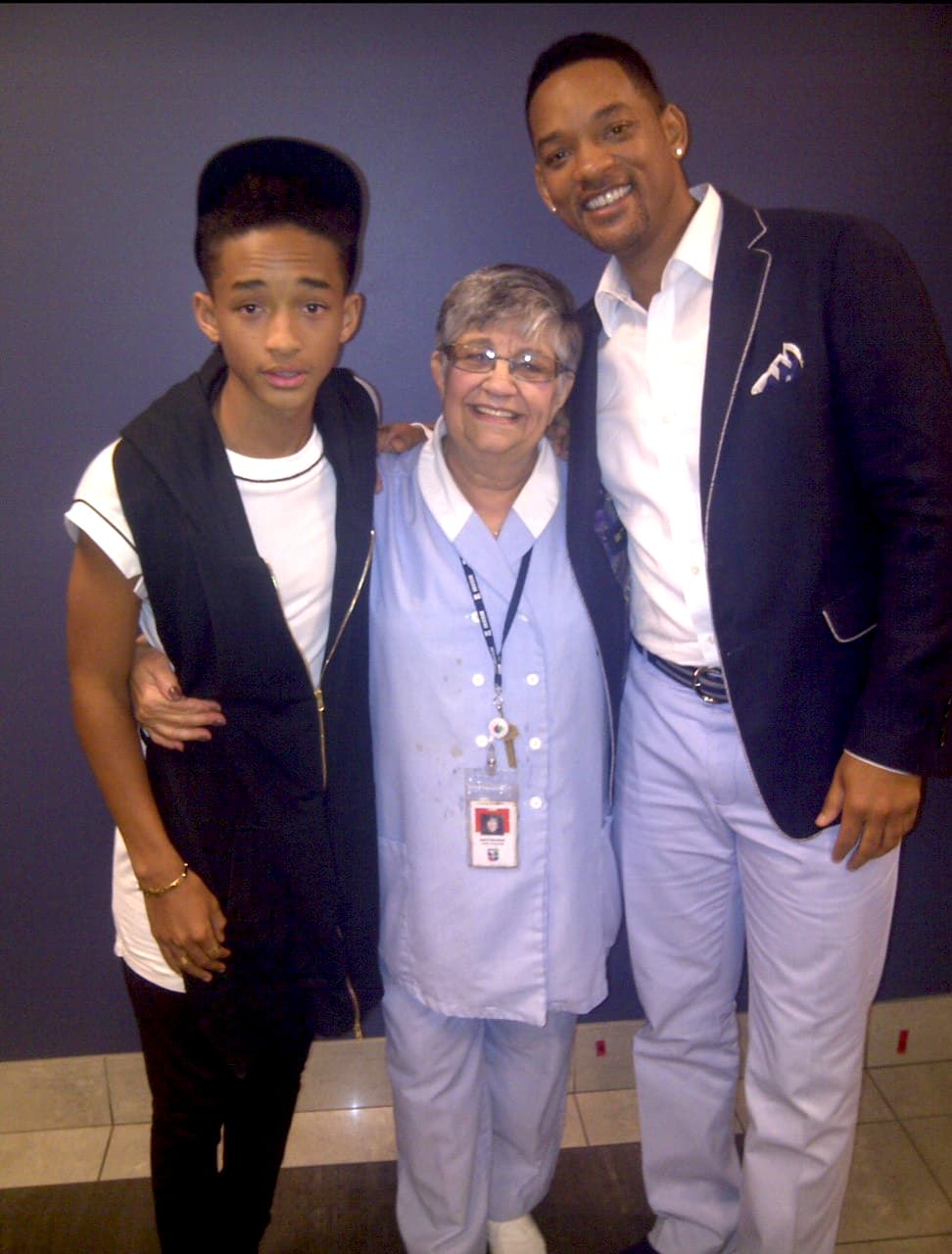 Junto al actor y cantante Will Smith y su hijo hace unos años.