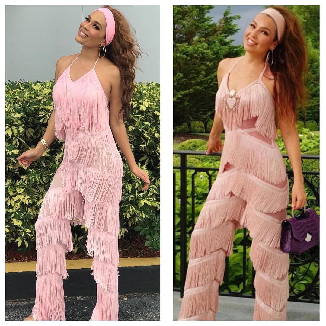 Una lluvia de famosos nos visitó en Despierta América en la celebración de 2018 y Karla interpretó a Thalía en el famoso video del 'Thalía challenge', mismo que fue todo un fenómeno en la red.