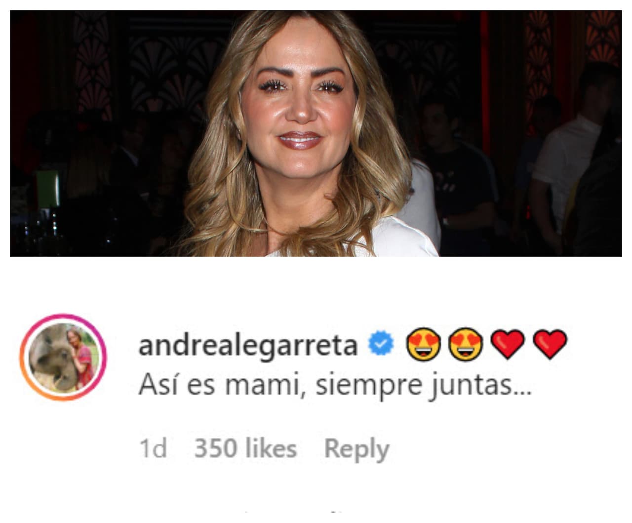 Su compañera en Hoy,
<b> <a href="https://www.univision.com/famosos/ya-estamos-libres-del-virus-andrea-legarreta-anuncia-que-supero-el-covid-19-fotos" target="_blank">Andrea Legarreta</a></b>, le dejó este cálido mensaje. 
<br>