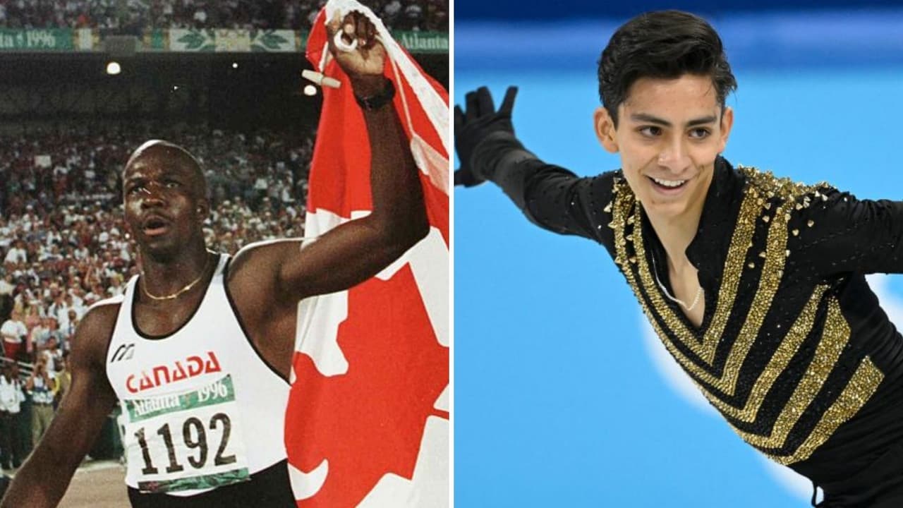 Donovan Bailey (izquierda) y Donovan Carrillo (derecha)