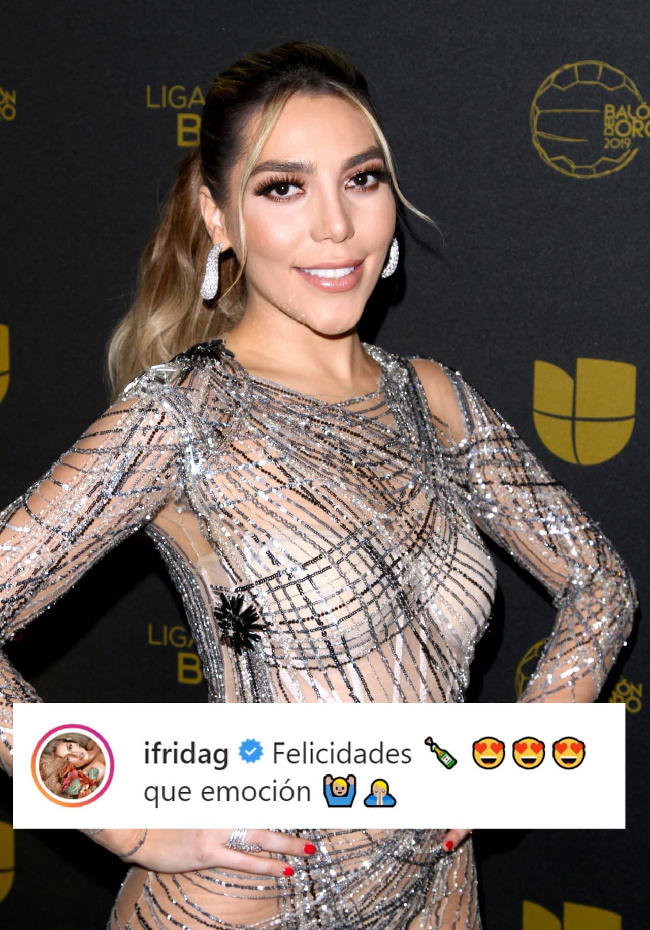 Otros famosos también compartieron la felicidad de Michelle Galván, entre ellos 
<b>Frida Sofía</b>.