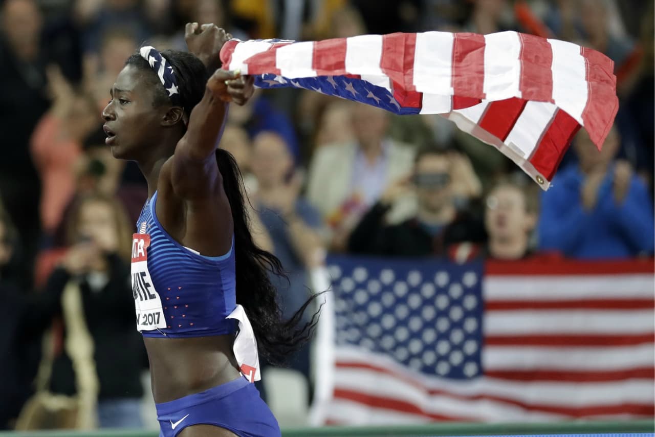 Tori Bowie le da el doblete de los 100 metros planos a Estados Unidos en Londres 2017