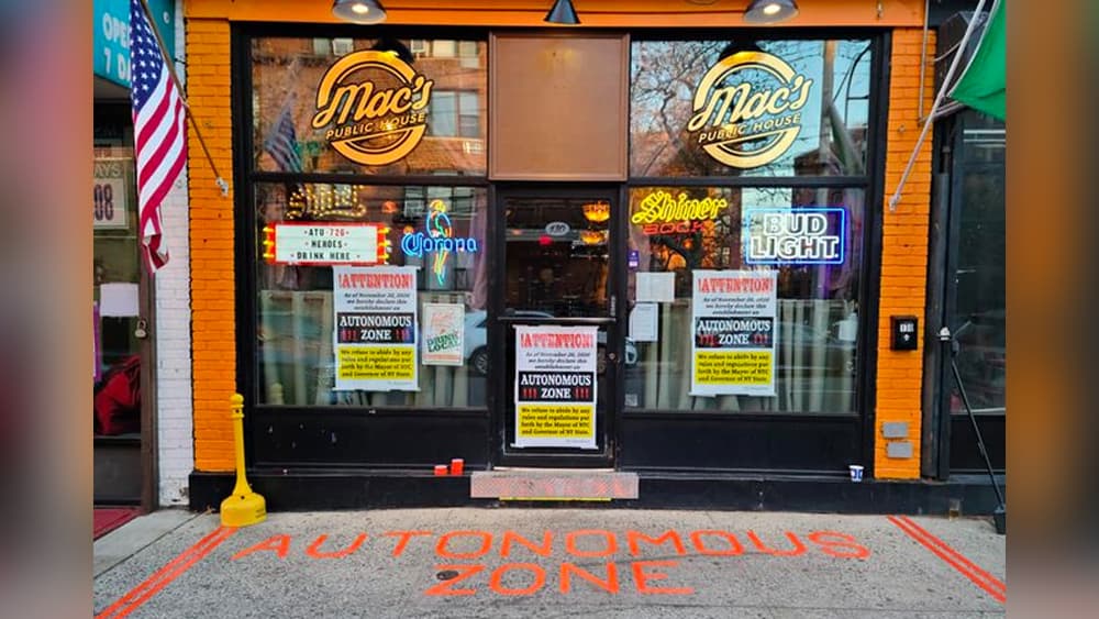 Clausuran bar de NYC que se declaró “zona autónoma” para desafiar reglas del coronavirus