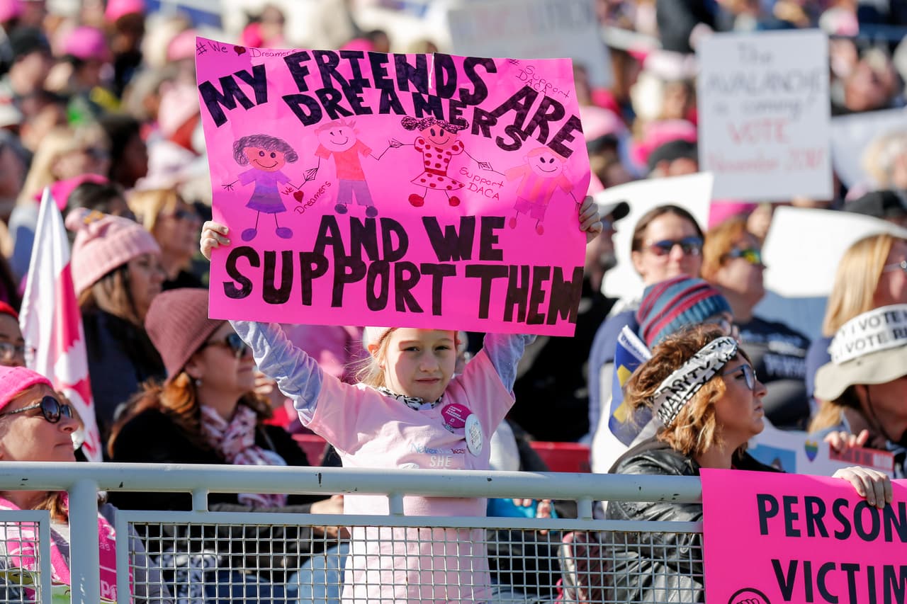 El mensaje de esta niña: "Mis amigos son dreamers, los apoyamos".