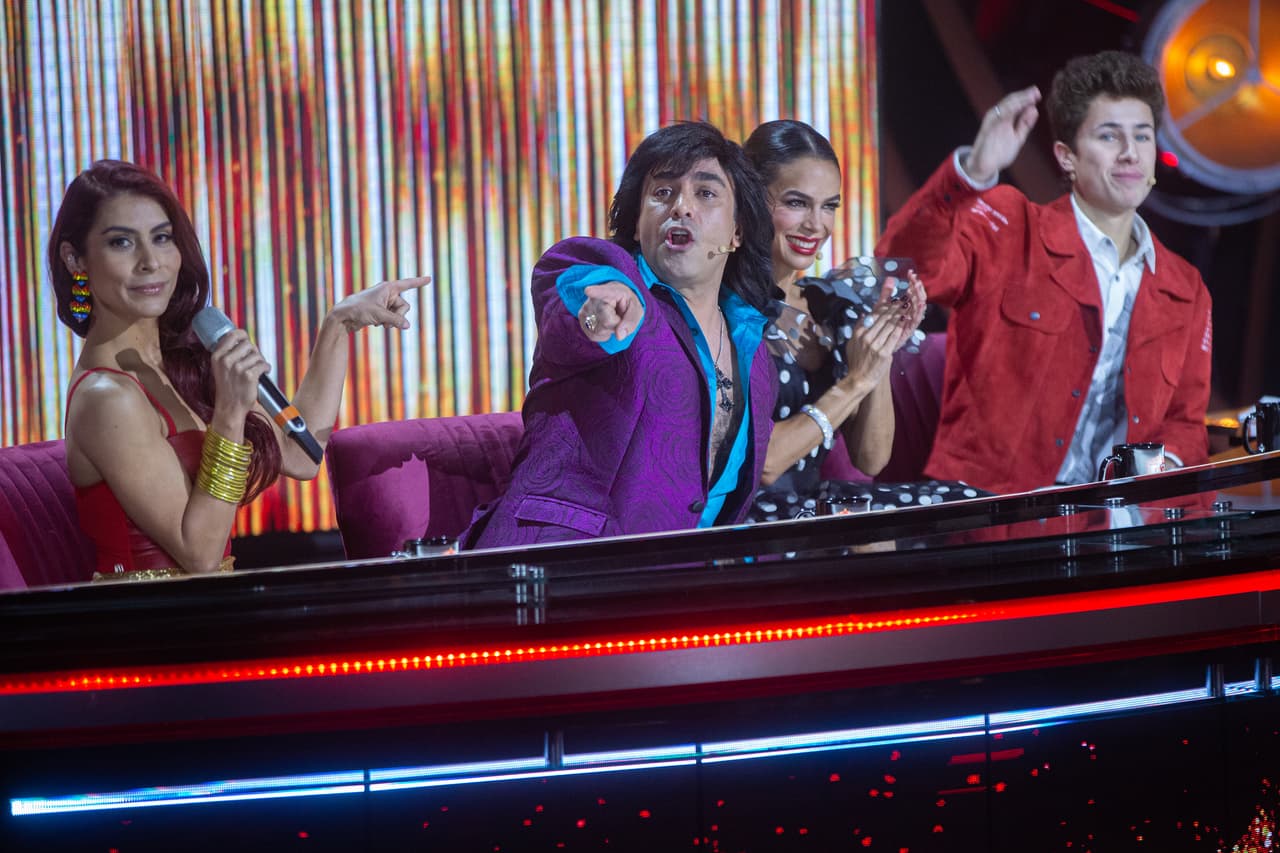 Albertano, María León, Biby Gaytán y Juanpa Zurita hacieron bromas y gozaron de principio a fin el show.